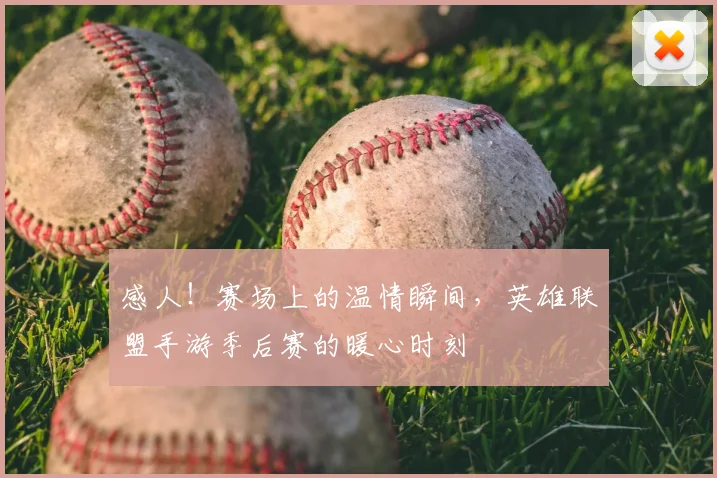 感人！赛场上的温情瞬间，英雄联盟手游季后赛的暖心时刻